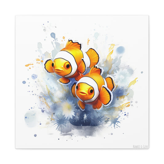 Clown Fishes Canva - Add a Splash of Color and Playfulness to Your Wall Decor