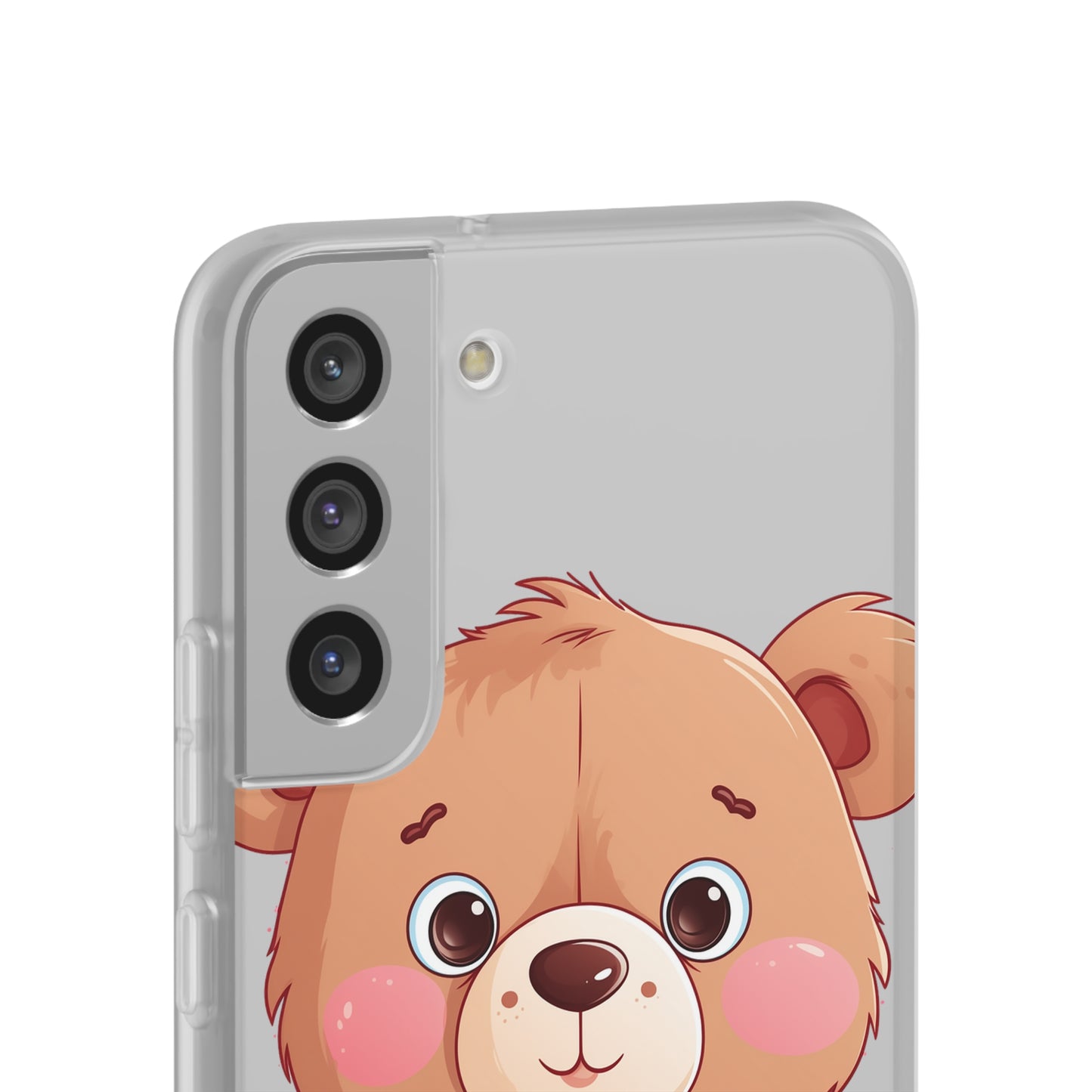 Teddy Bear Heart Phone Case - Flexi & Semi-Transparent - Valentine's Day