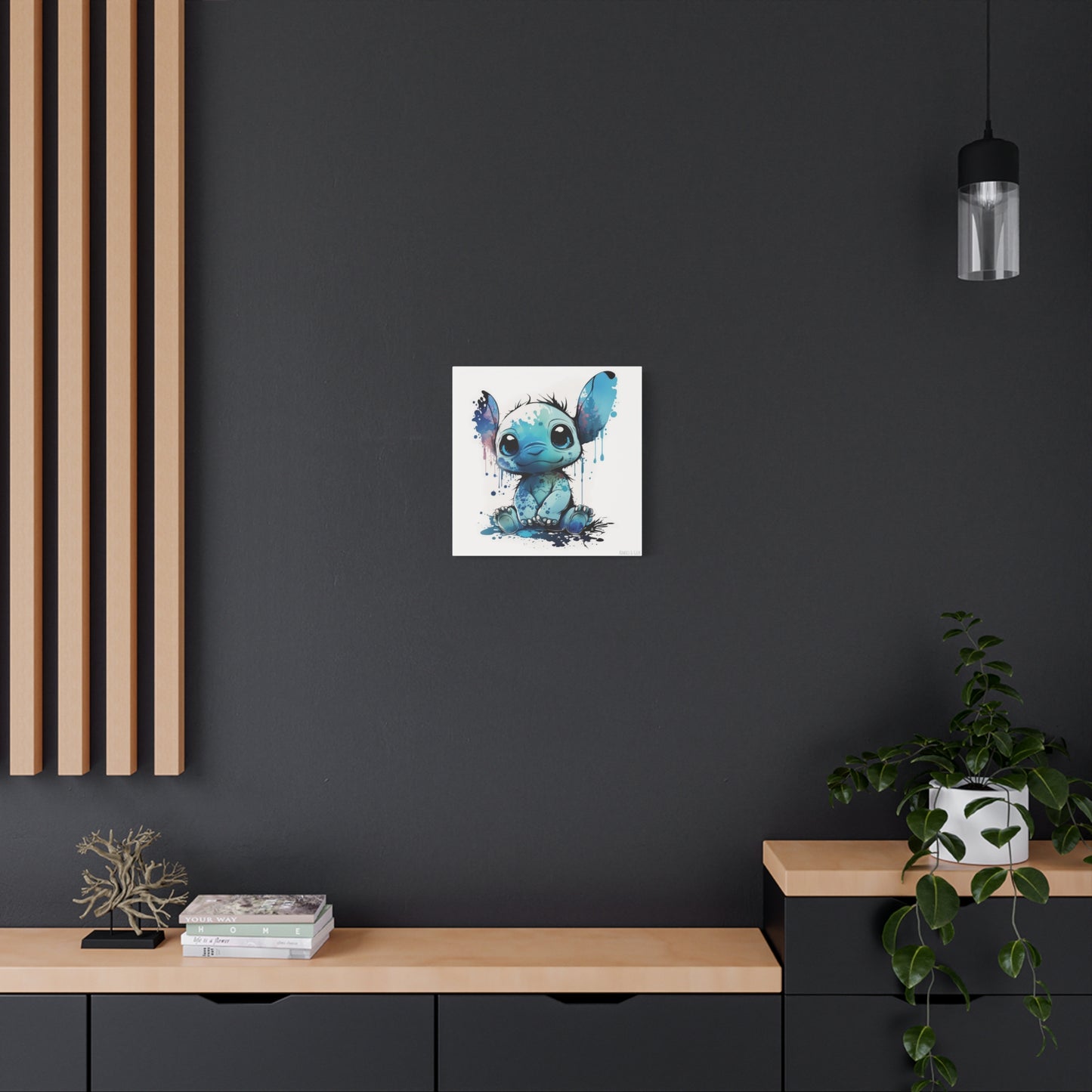 Cute Baby Stitch Canva - Add Whimsical Charm to Your Wall Decor