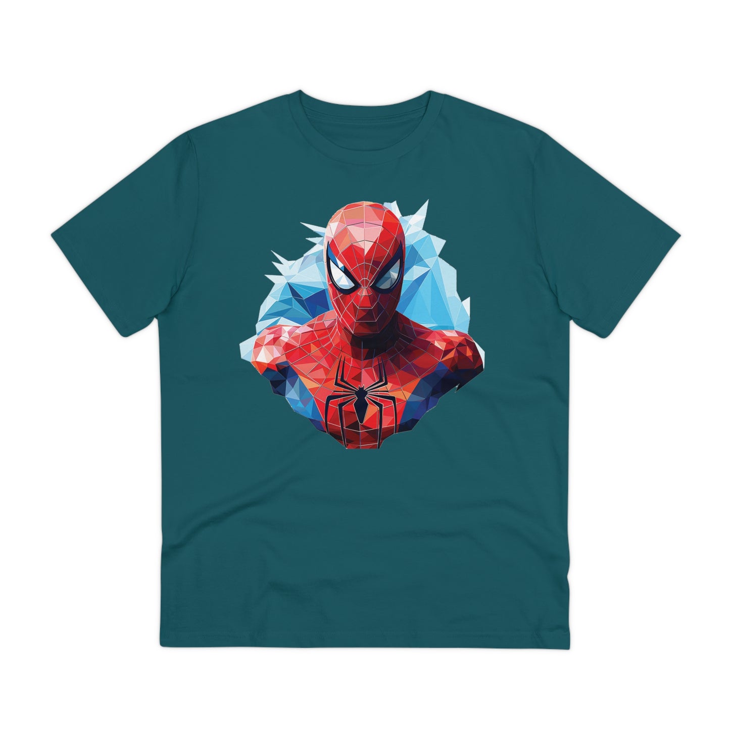 Spider-Man Polygonal Geometric T-Shirt - Swing into Stylish Adventure