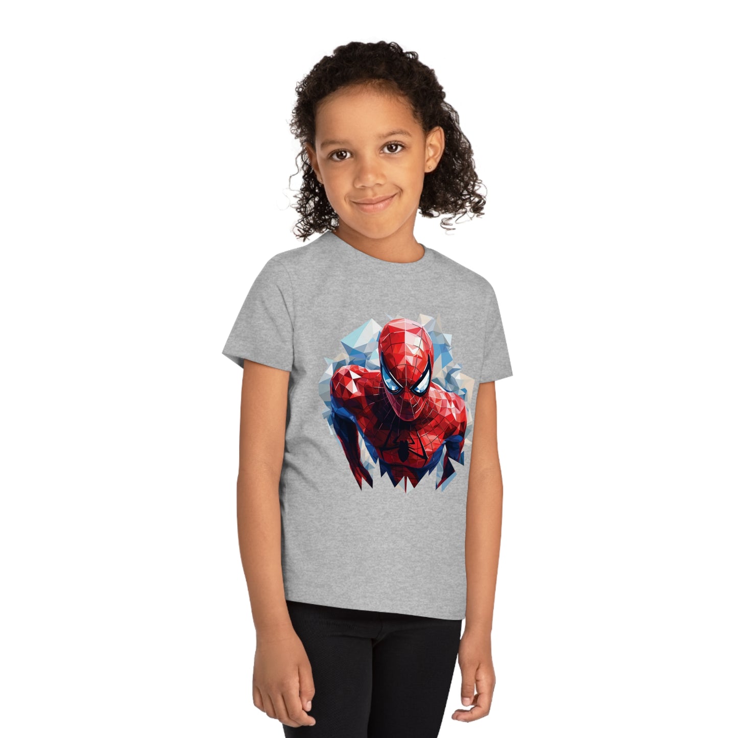 Spider-Man Polygonal Kids T-Shirt - Embrace Web-Slinging Adventure