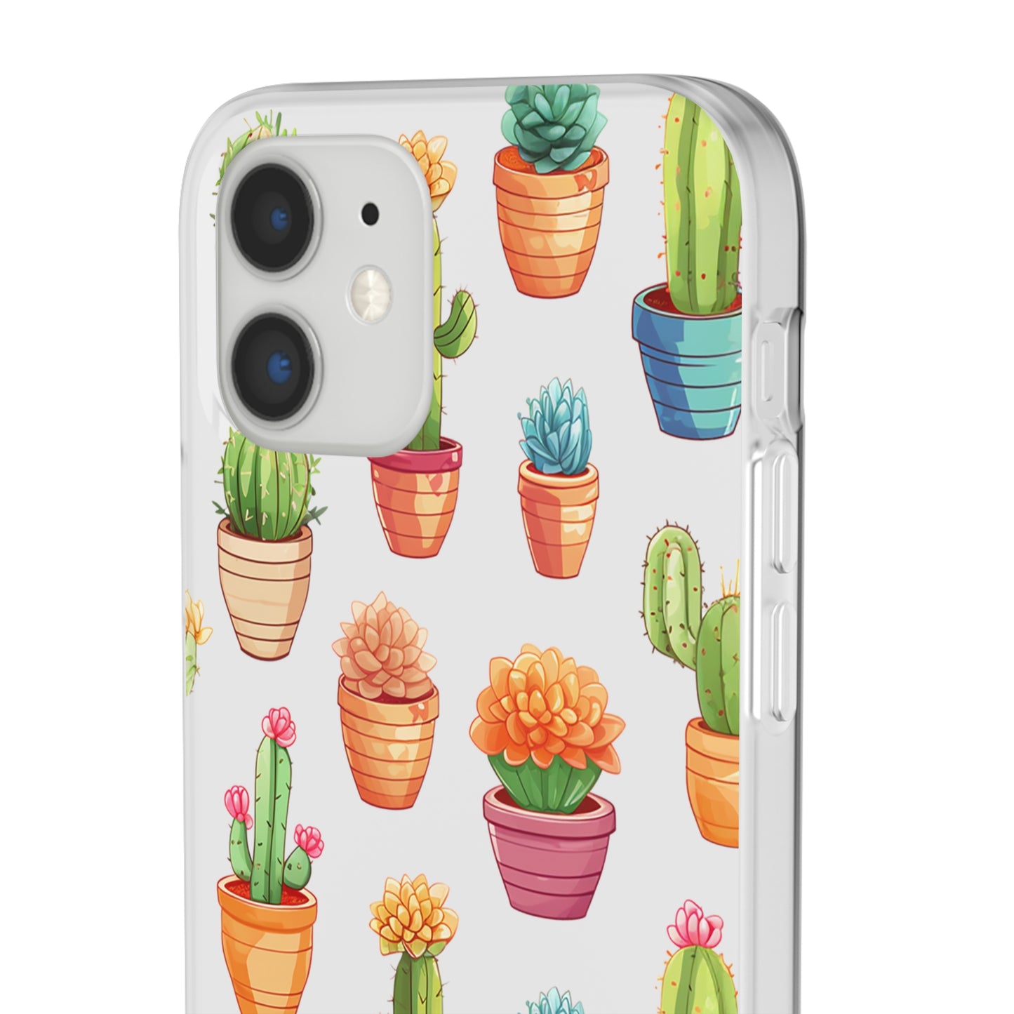 Charming Cactus Flexi and semi Transparent Phone Case