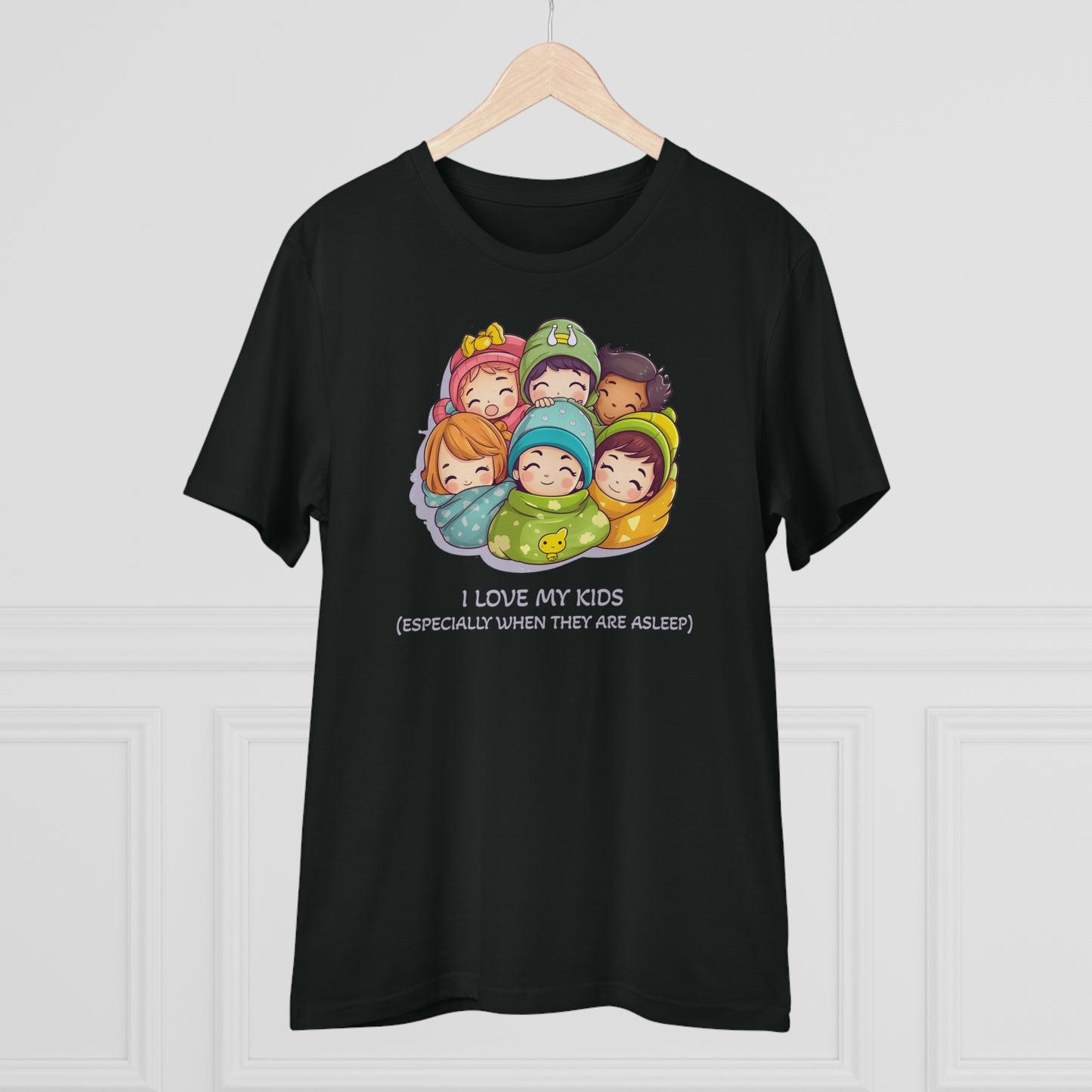 I Love My Kids, Especially When They Are Asleep - Unisex Eco-Friendly T-Shirt - Father's and Mother's Day special