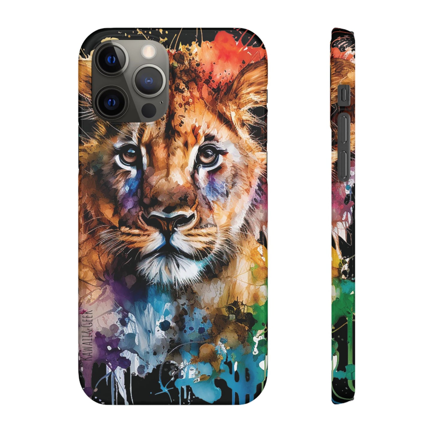 Phone Case Watercolor Lion Cub