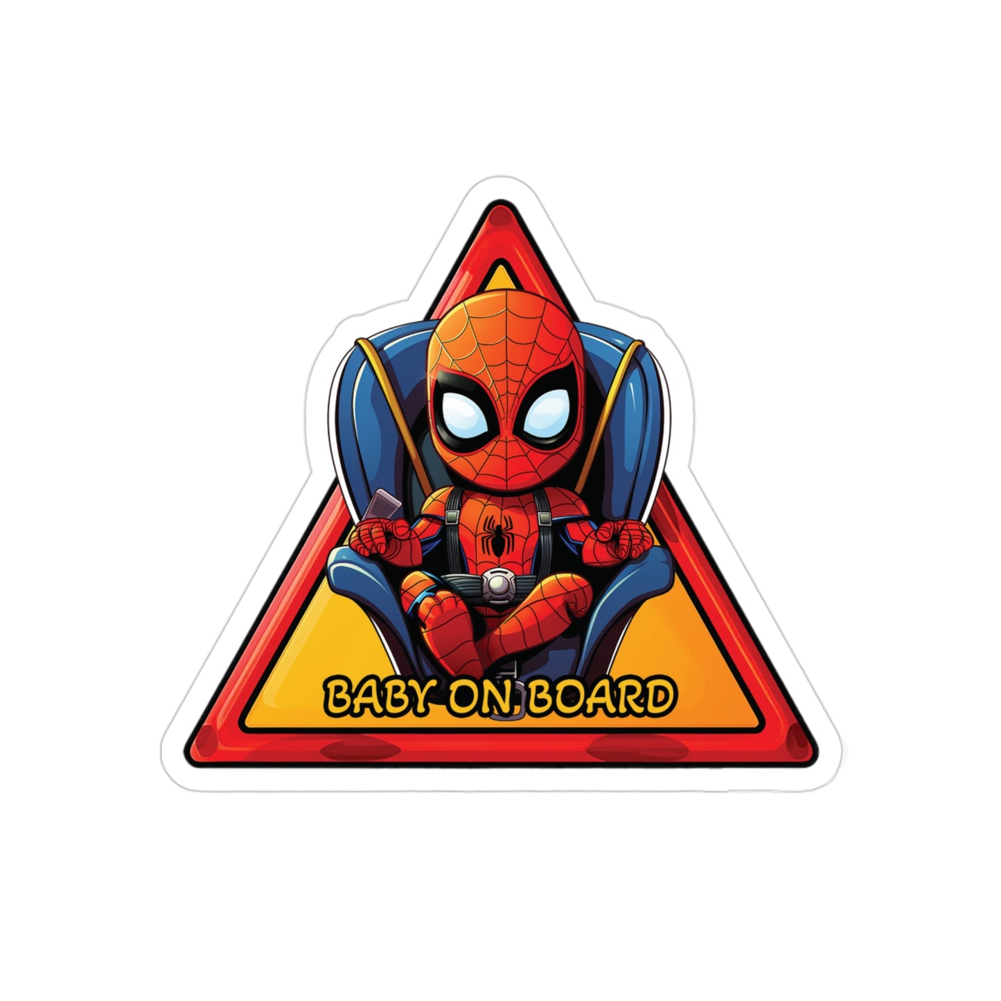 Baby on Board Car Sticker with Baby Spider-Man - Swing Along with Spidey