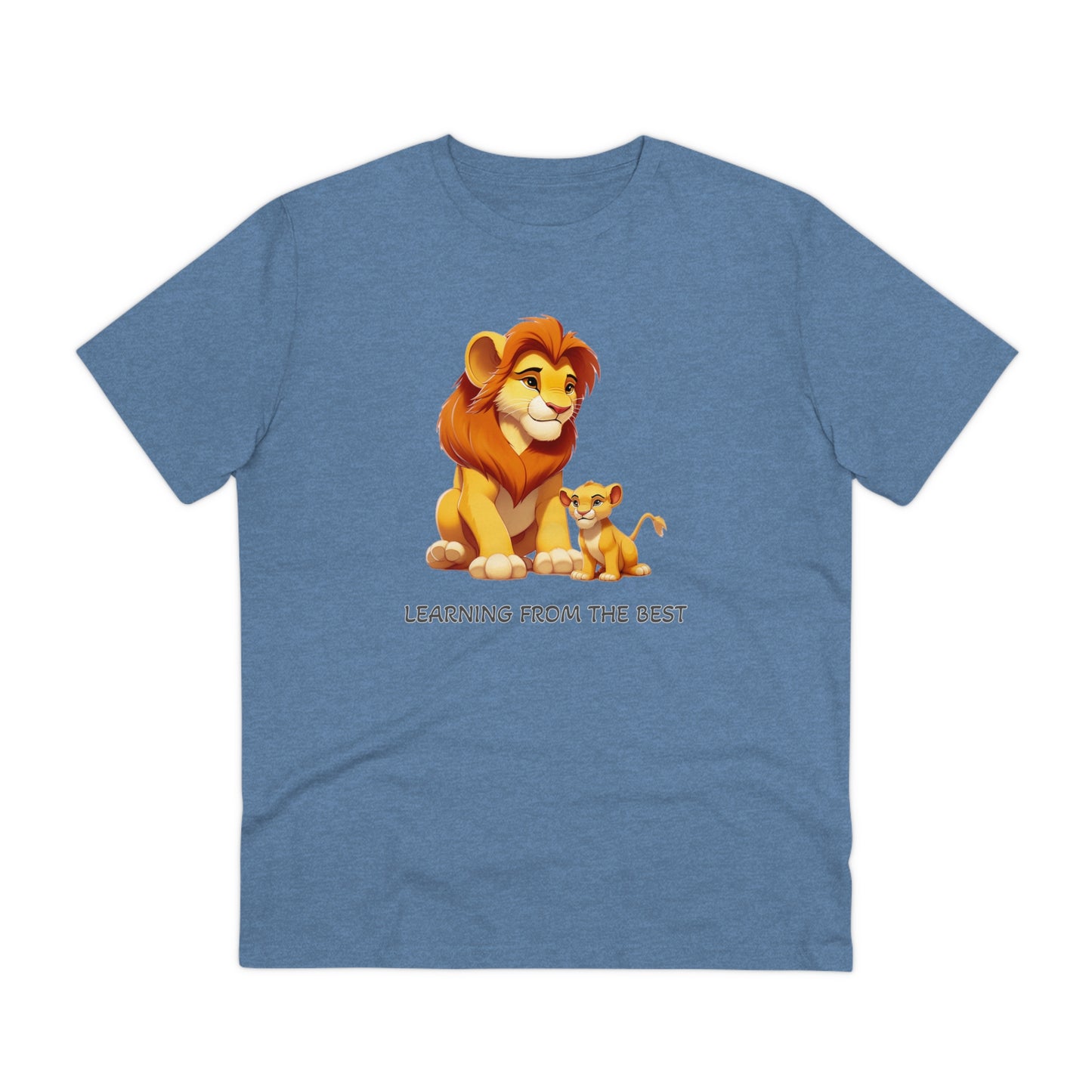 Learning from the Best - Father's Day T-Shirt - Celebrate the Bond with Mufasa and Simba in Eco-Friendly Style