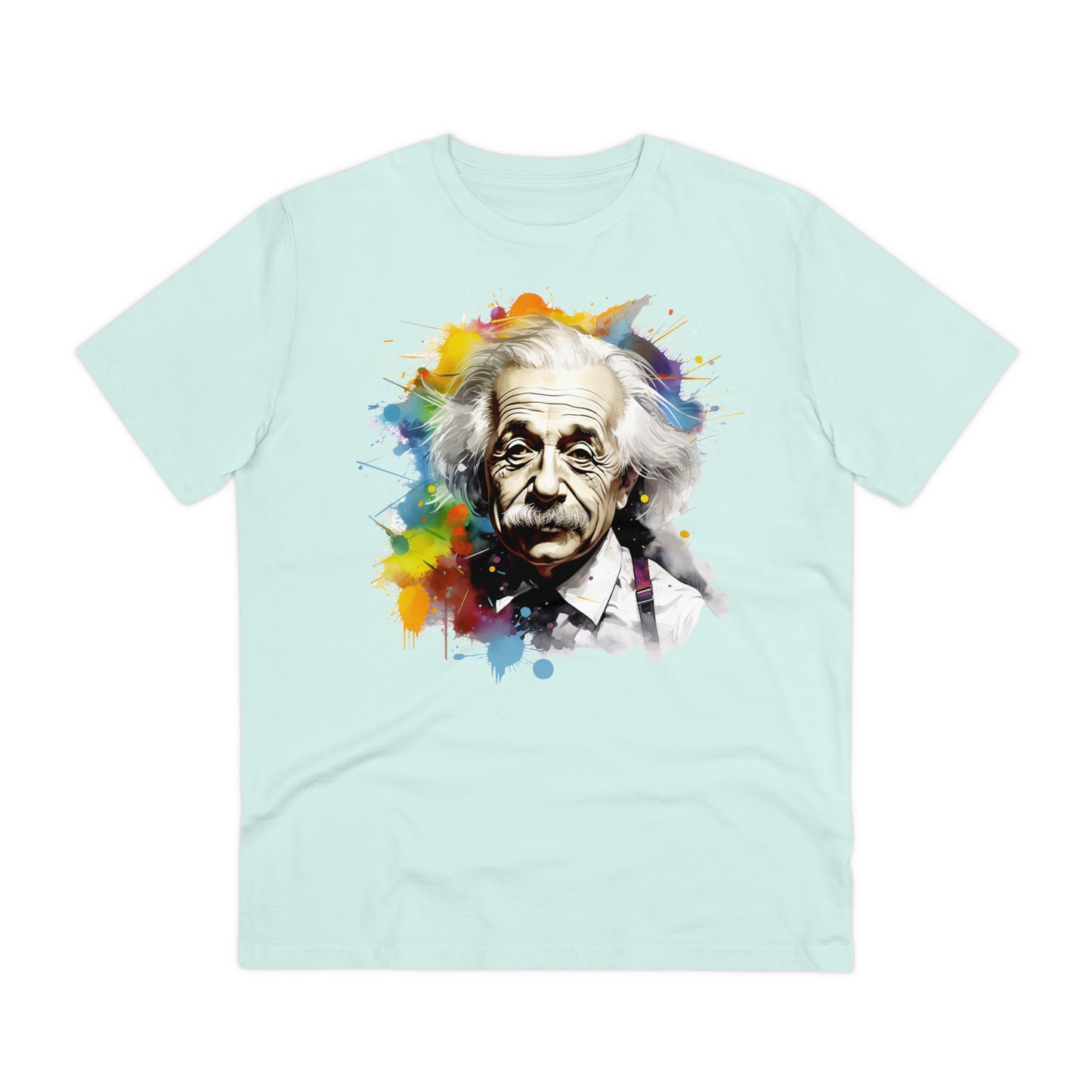 Albert Einstein Eco-friendly T-shirt : Watercolor Essence