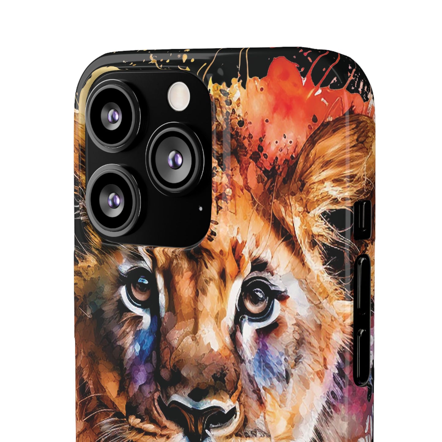 Phone Case Watercolor Lion Cub