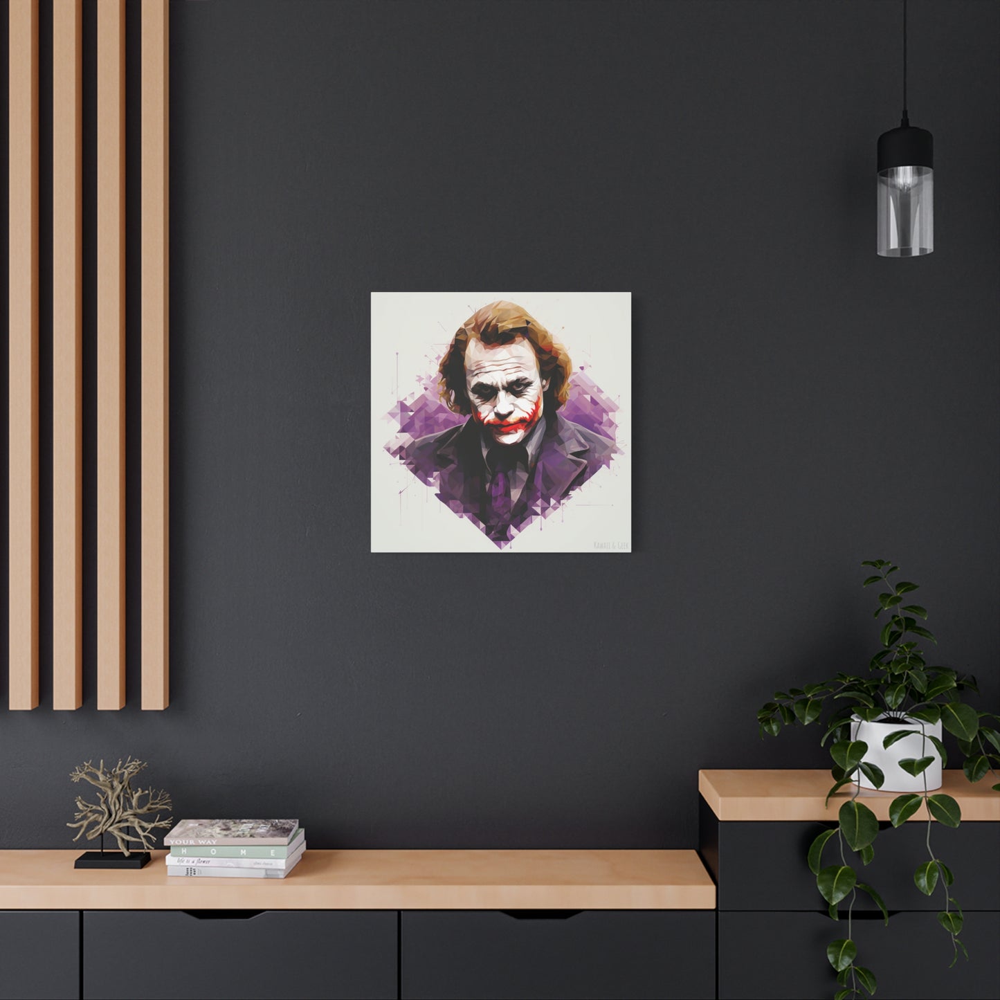 Heath Ledger the Joker Canvas - Faceted Tribute to an Iconic Performance