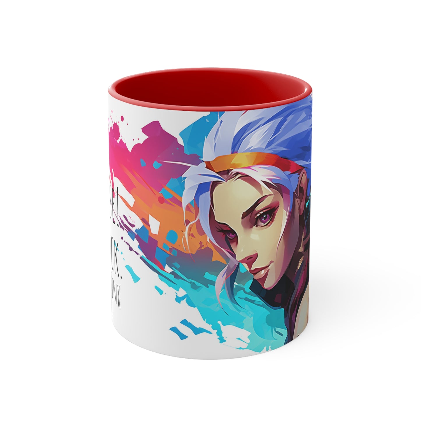 Jinx League of Legends / Arcane Mug - Embrace Chaos with 'Surprise! I'm back.'