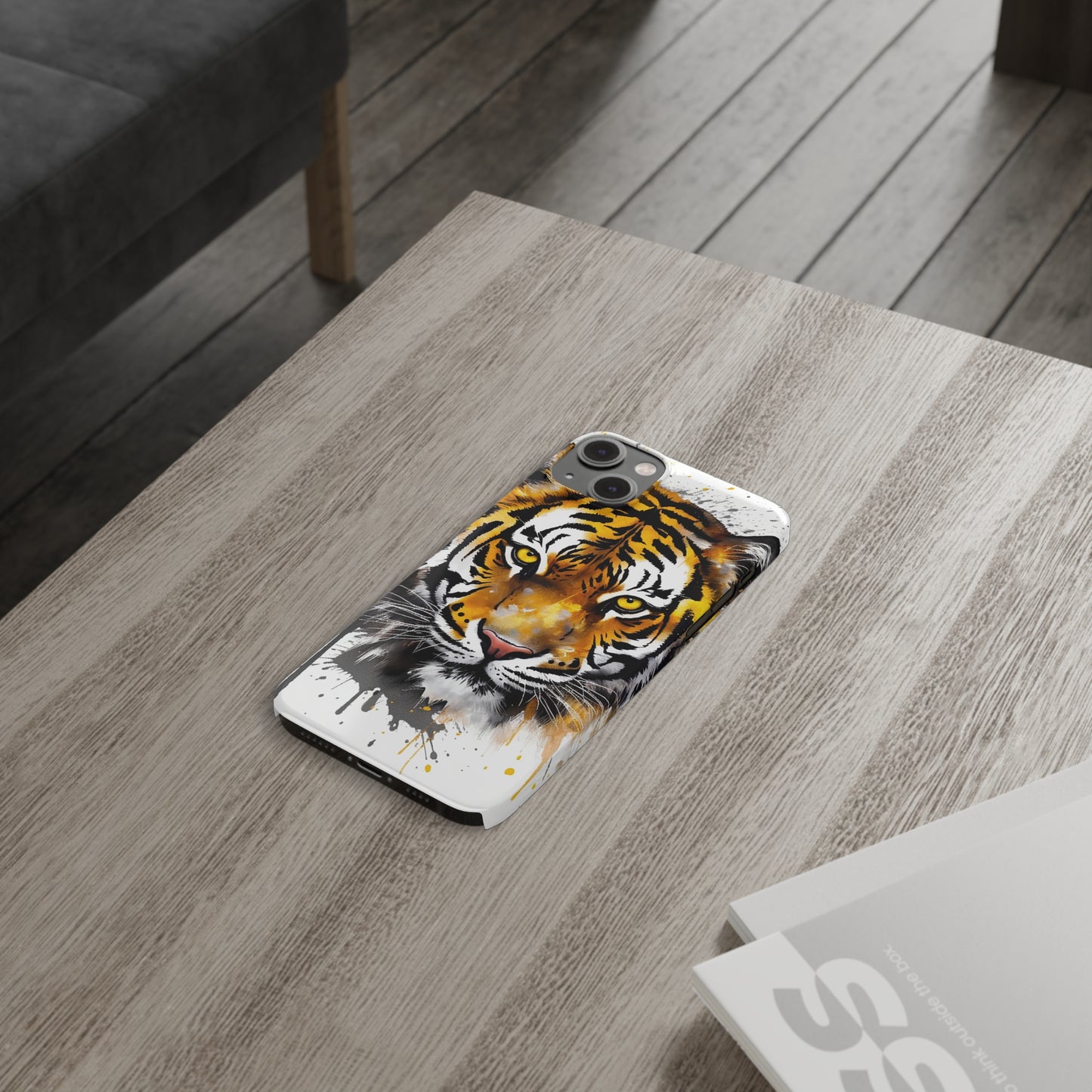 Tiger Flexi Phone Case - Add a Captivating and Artistic Touch to Your Device