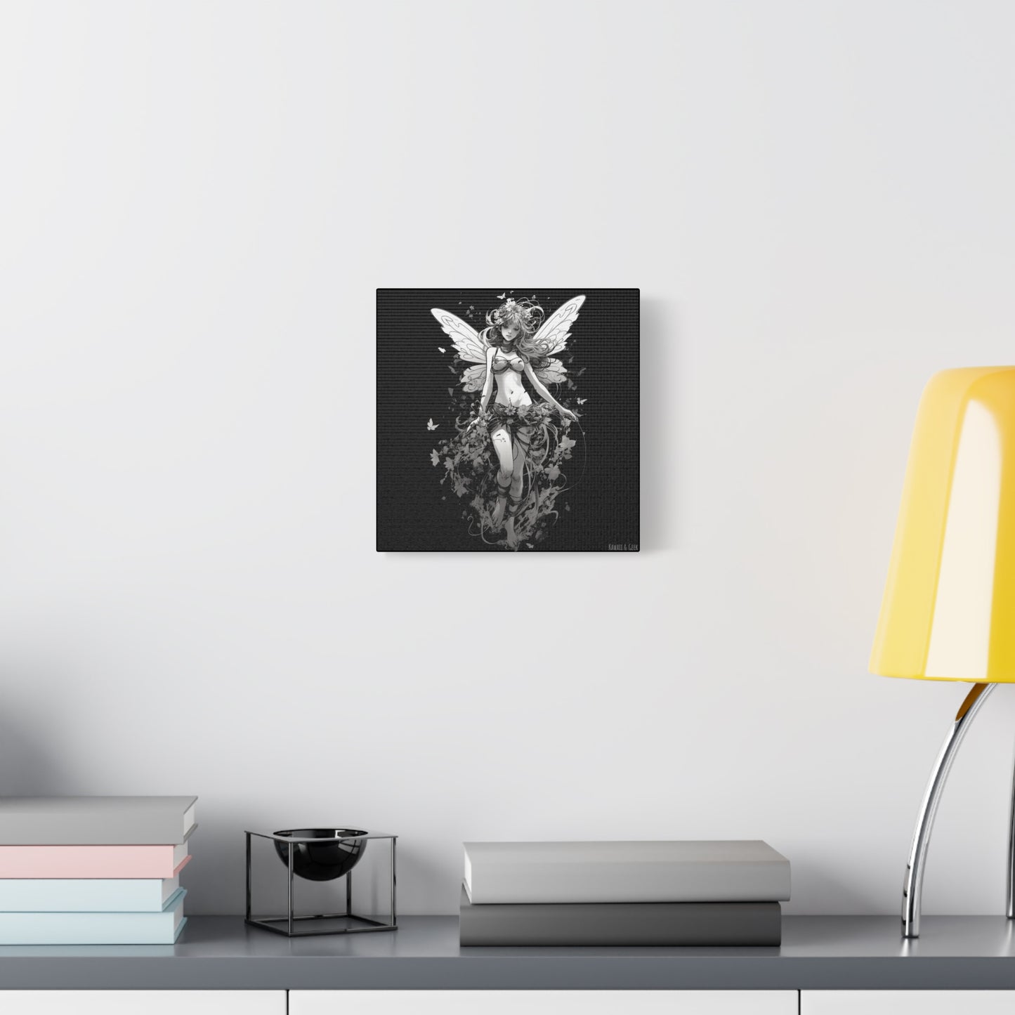 Beautiful Monochrome Fairy Canva - Embrace the Enchanting and Timeless Magic