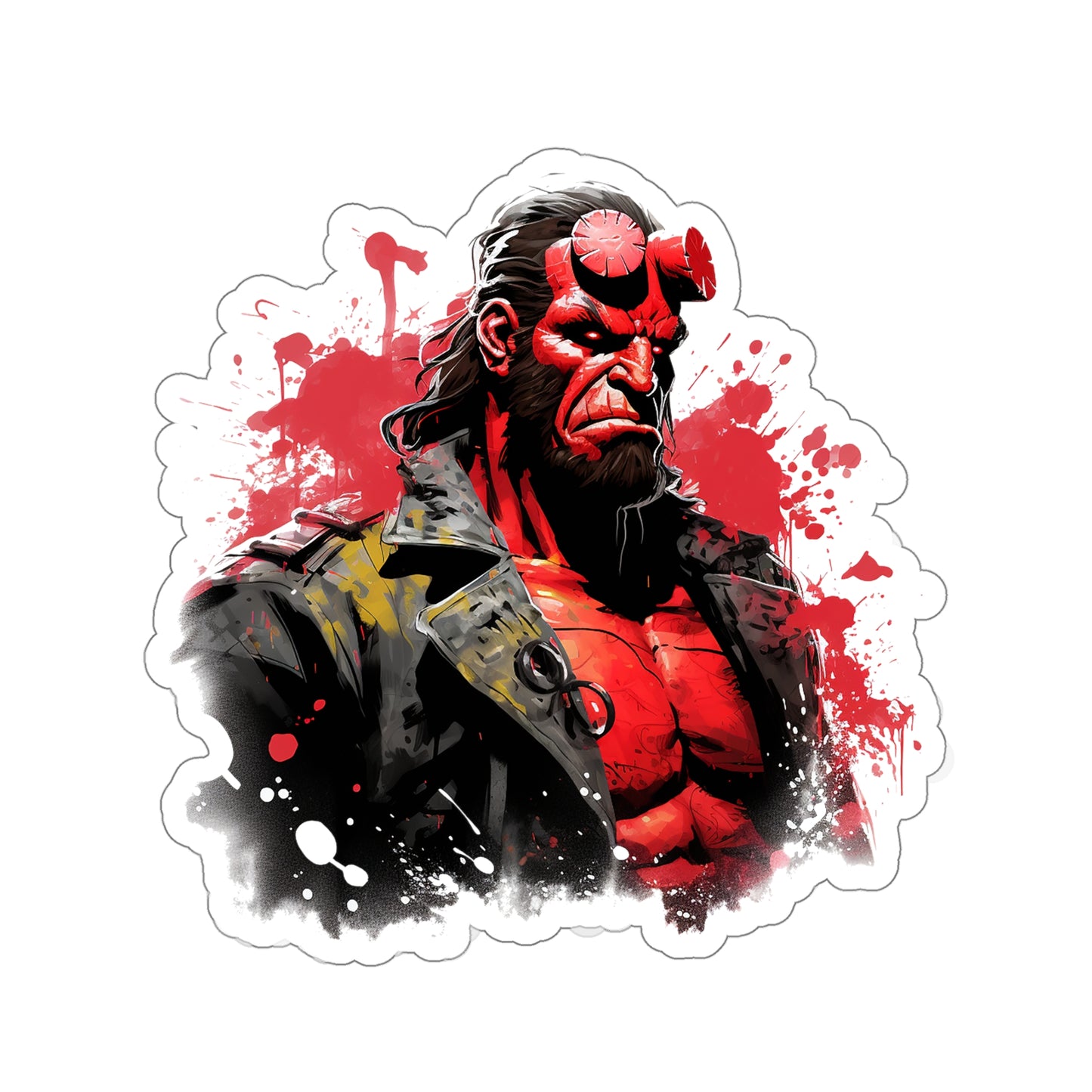 Hellboy Sticker - Premium Halloween Sticker