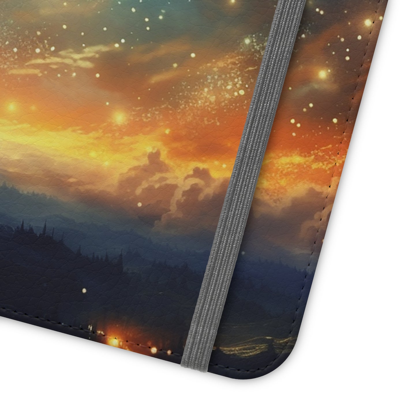 Wonderful Starry Night Flip Phone Case - Embrace the Beauty of the Night Sky