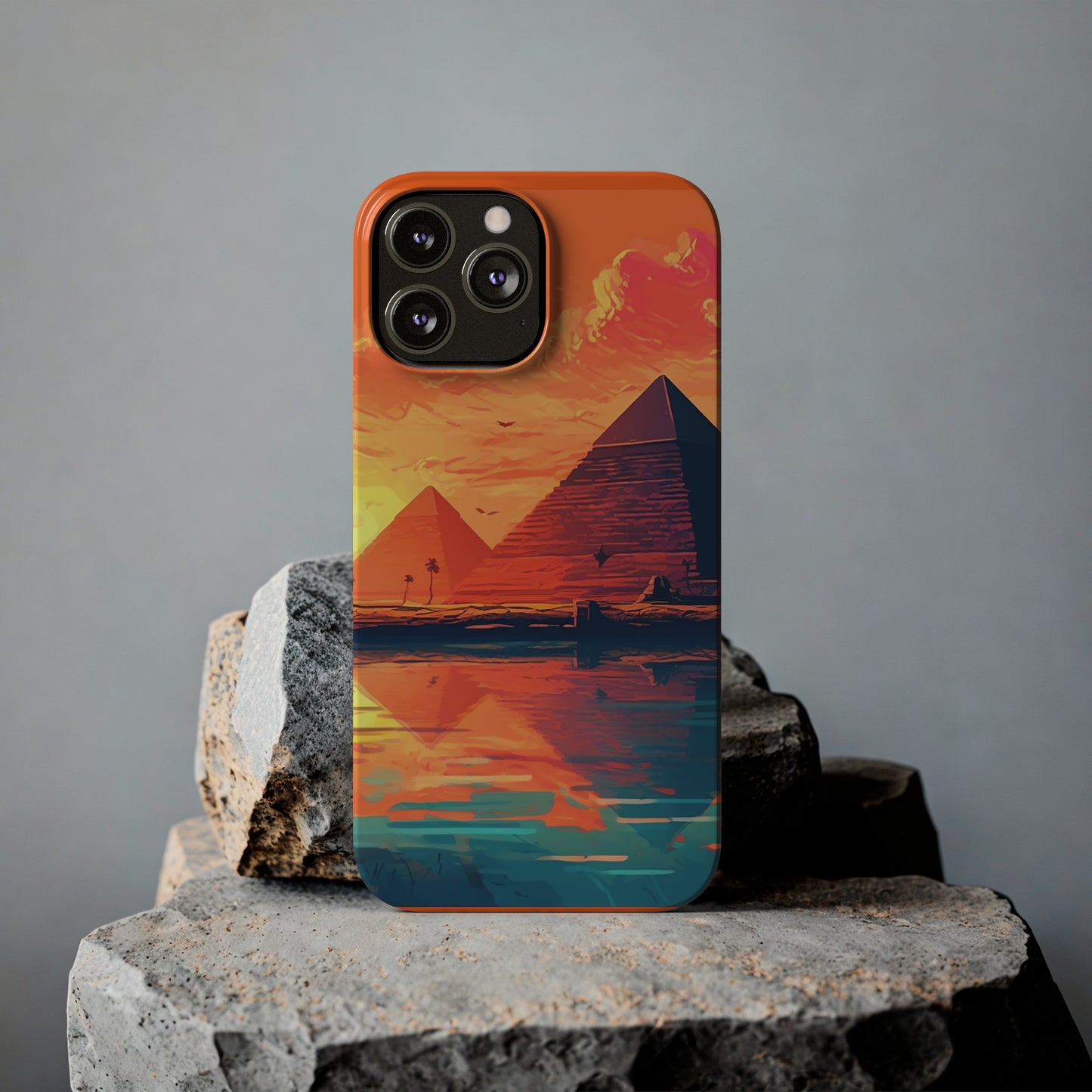 Egyptian Pyramid at Sunset Phone Case - Carry the Mystique of Ancient Egypt with You