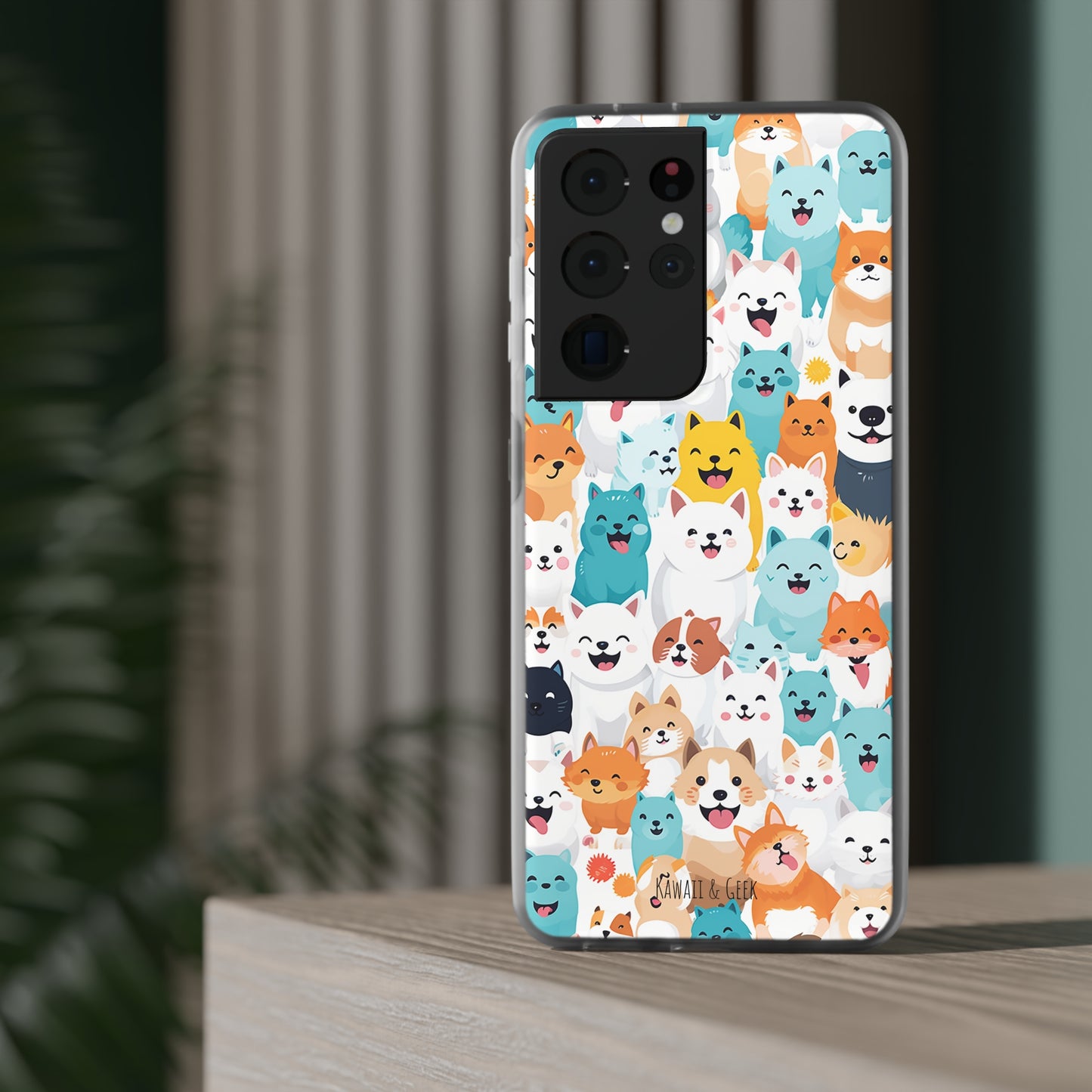 Cute Dogs Band Flexi Phone Case