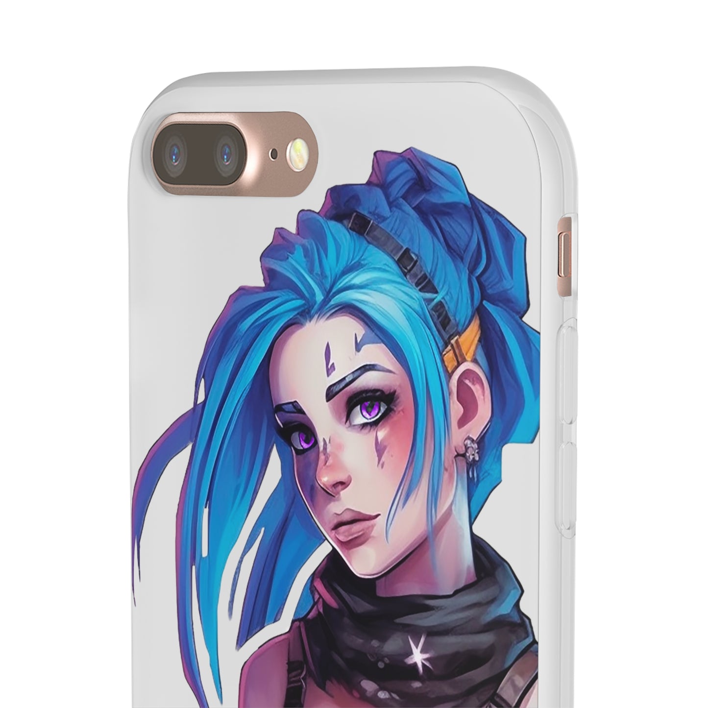 Jinx for Arcane / League of Legends Flexi Phone Case - Add Some Colorful and Gaming Style to Your Phone