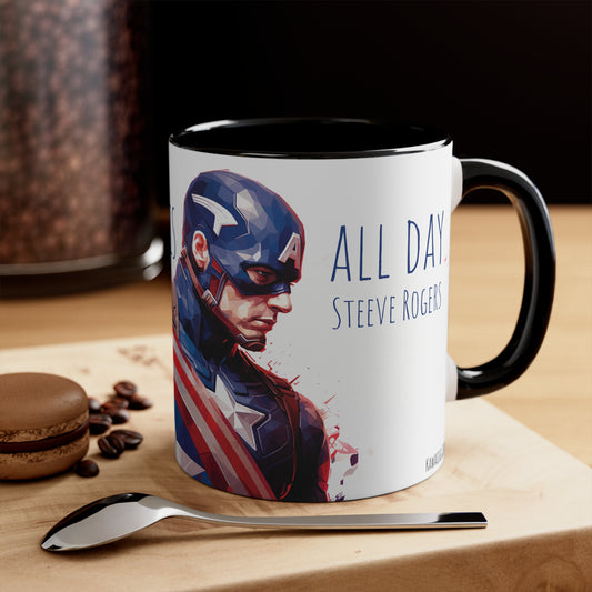 Captain America Mug - Unyielding Resolve with 'I Can Do This All Day' - Avengers