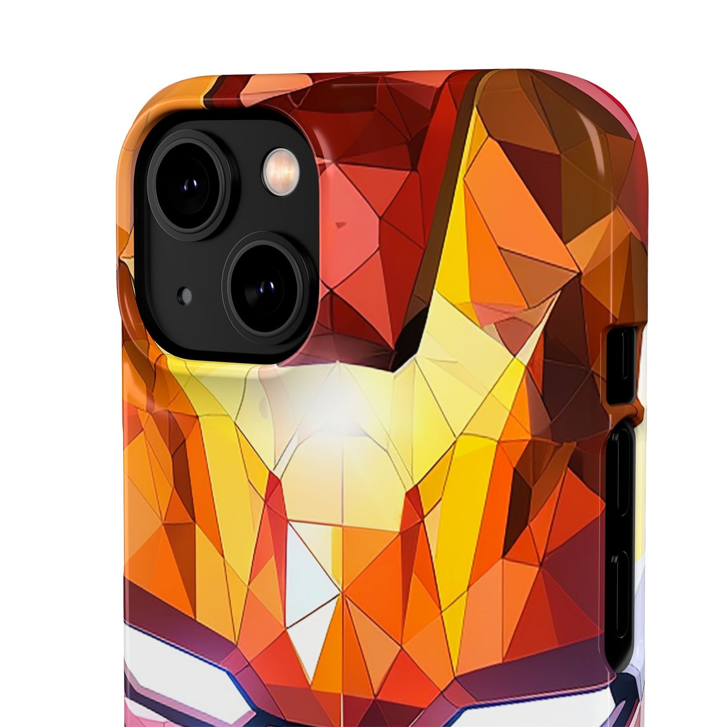 Phone Case - Iron Man helmet polygonal style