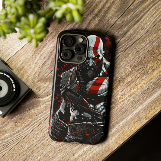 Kratos Tough Phone Case - Unleash the Power of the God of War in Style