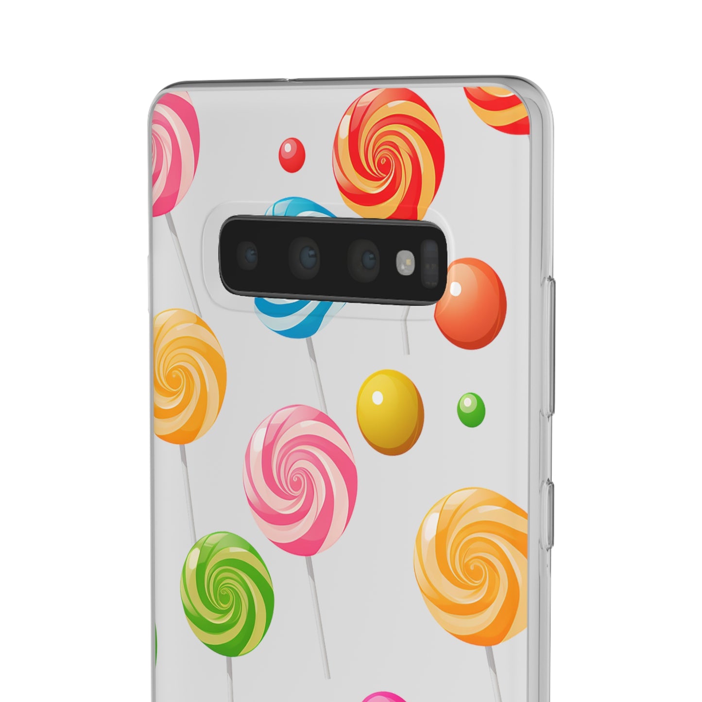 Vibrant Lollypop Array - Flexi Transparent Phone Case