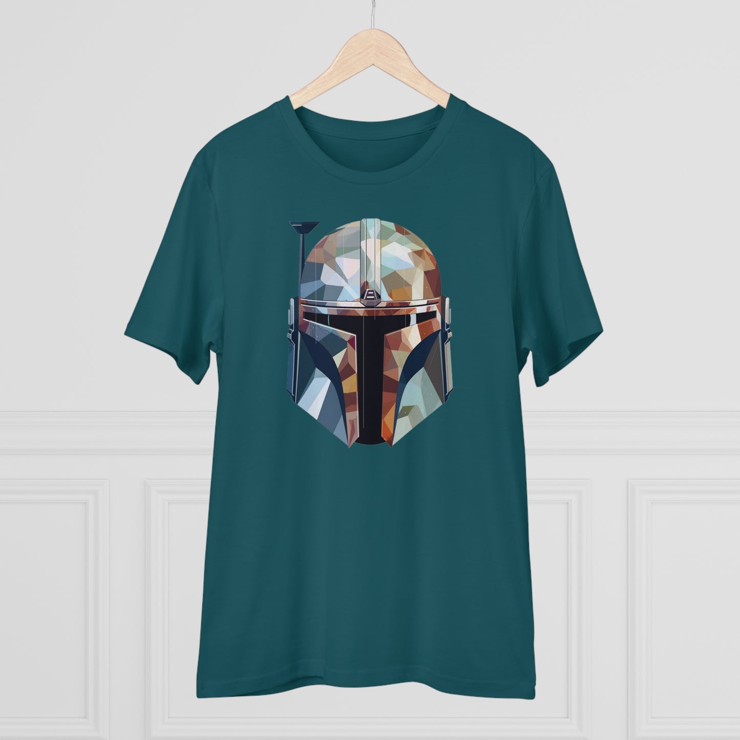 The Mandalorian Polygonal T-Shirt - Embrace Interstellar Adventure - Star Wars