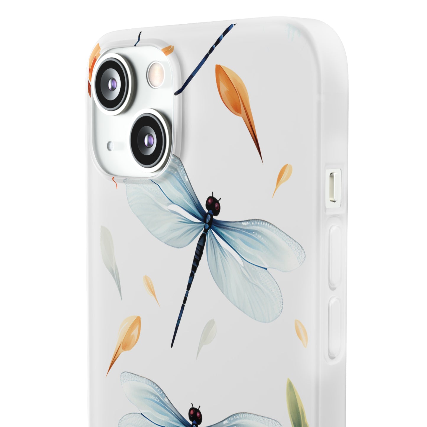 Dragonfly Dreams: Transparent Flexi Phone Case