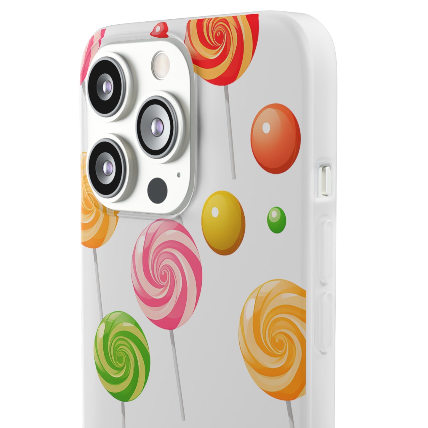 Vibrant Lollypop Array - Flexi Transparent Phone Case