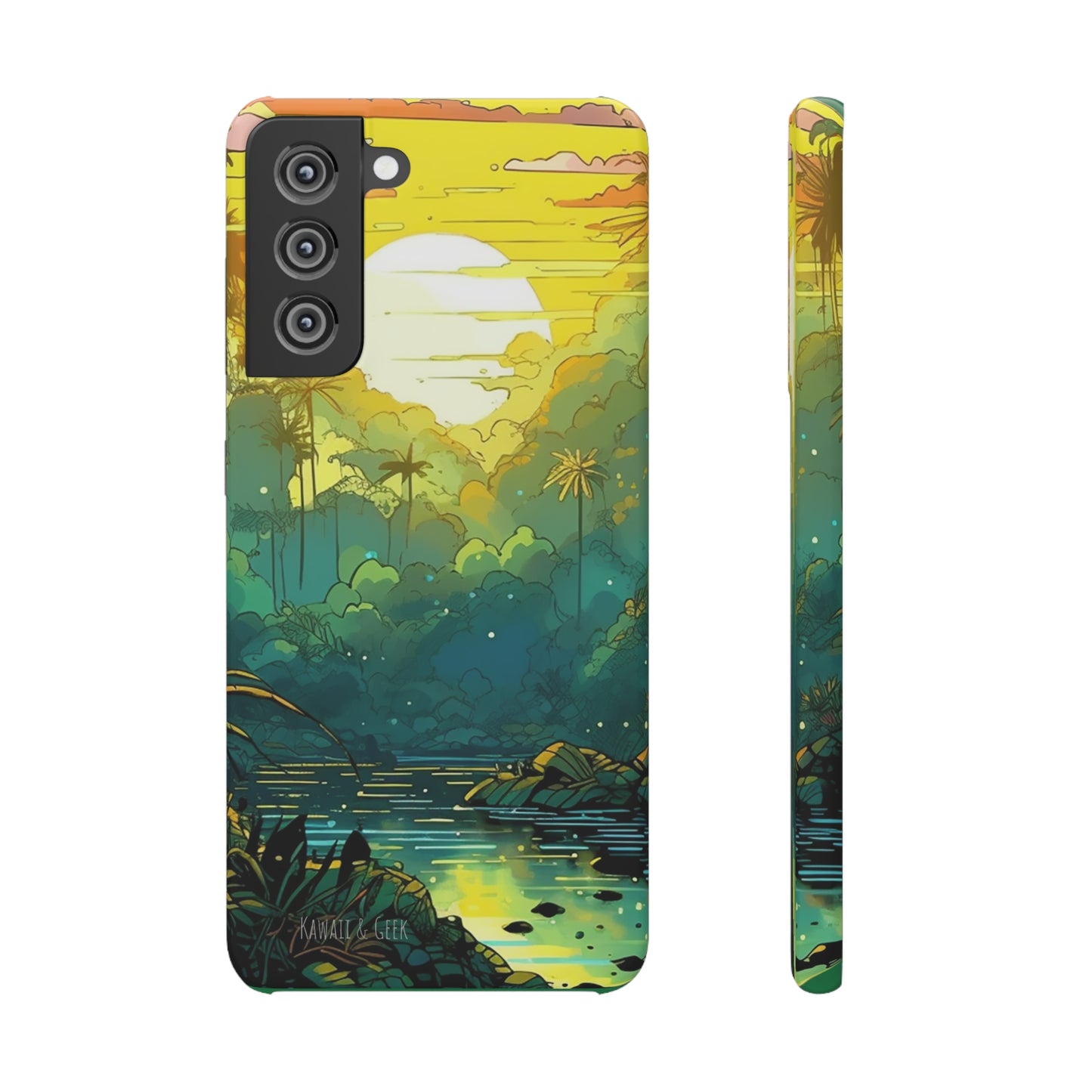 Rainforest at Sunset Phone Case - Capture the Serenity of Nature on Your Device