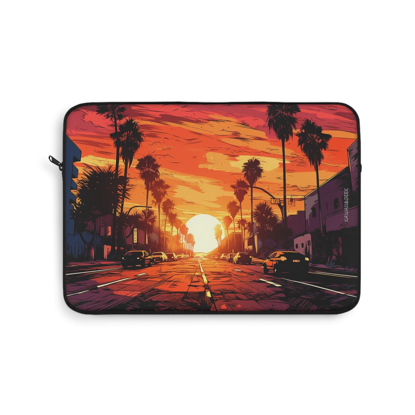 Los Angeles Sunset Laptop Sleeve - Embrace the Glamour of Hollywood in Style