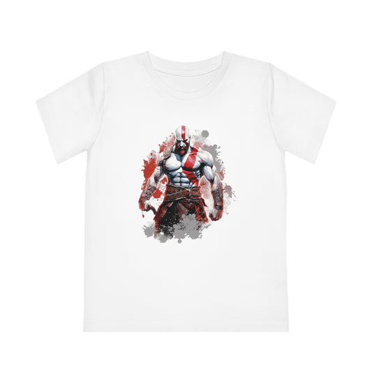 Kratos Kids Eco-Friendly T-Shirt - Empower Young Warriors with Artistic Flair - God of War