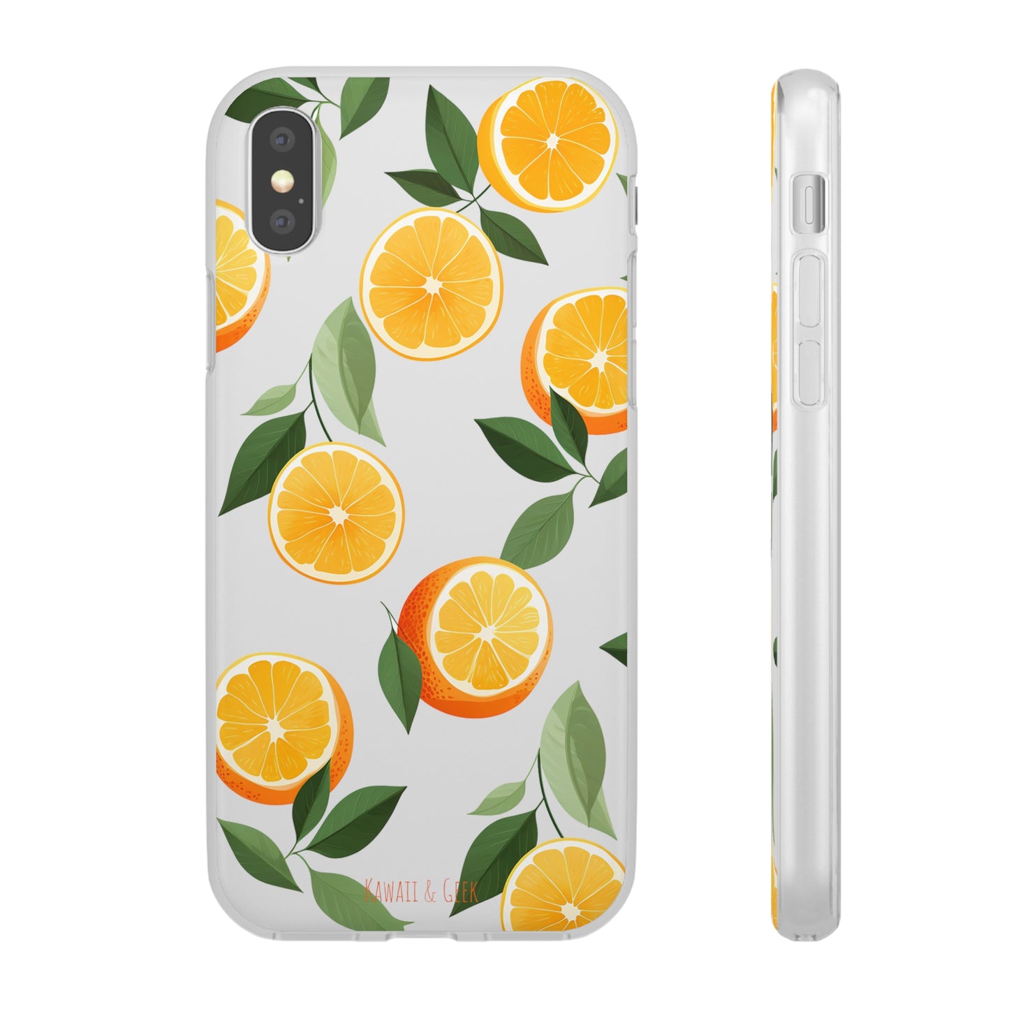 Zesty Orange Slices Transparent Flexi Phone Case