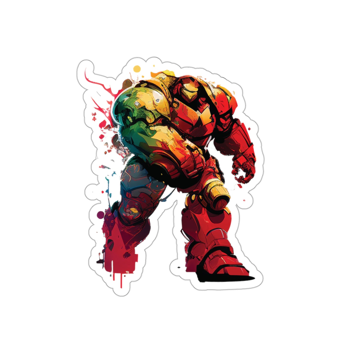 Hulk Buster Sticker - Add Some Unique and Powerful Style to Your Tech - Avengers