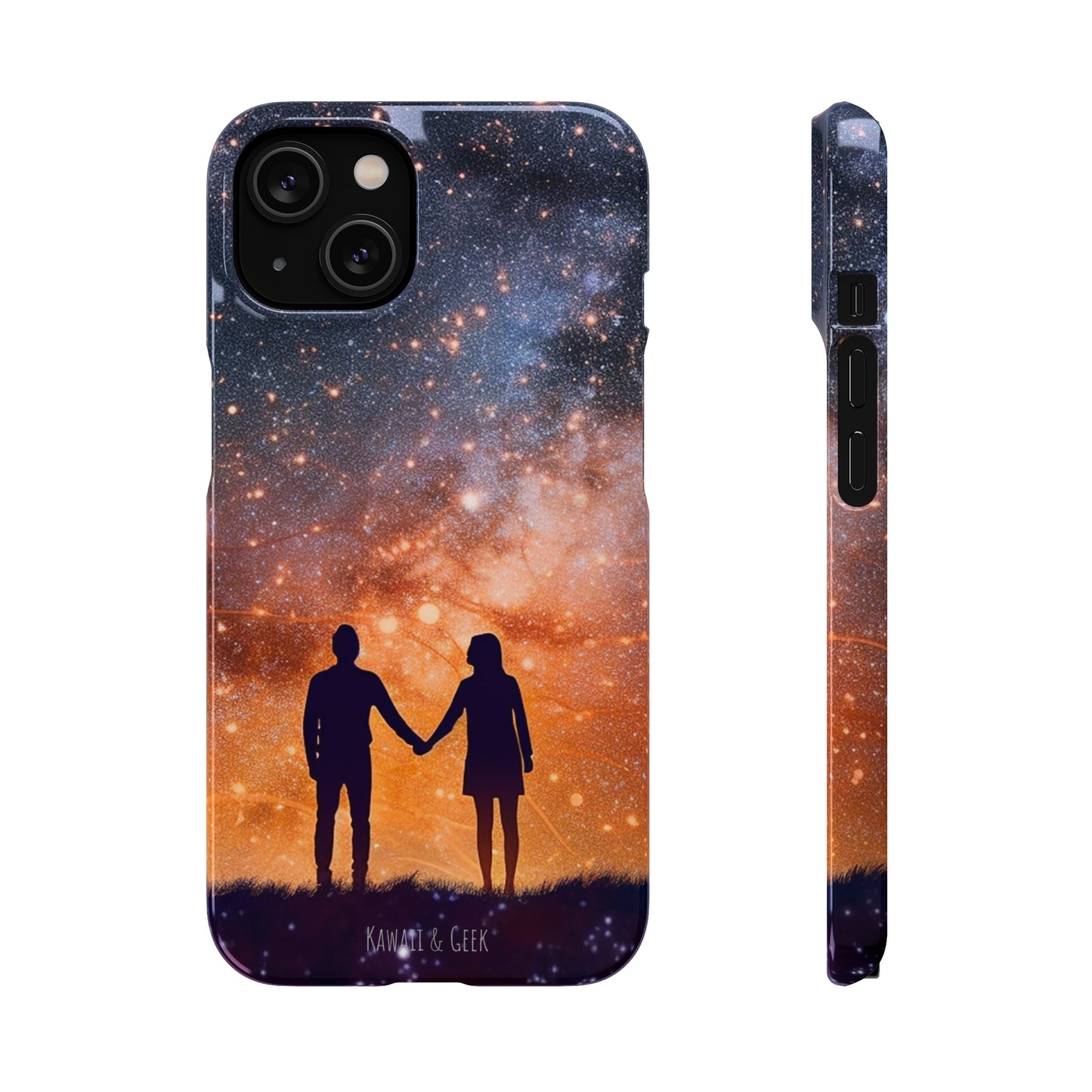 Starry Night Lovers Phone Case - Embrace the Beauty of the Night Sky