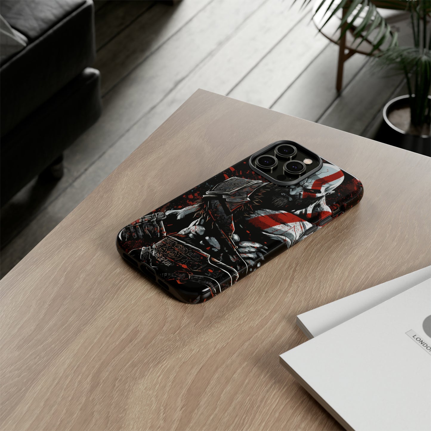 Kratos Tough Phone Case - Unleash the Power of the God of War in Style
