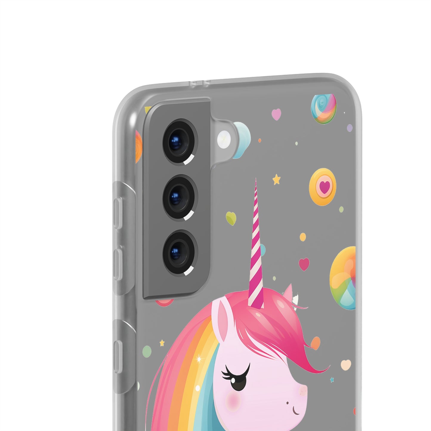 Kawaii Unicorn Flexi Transparent Phone Case