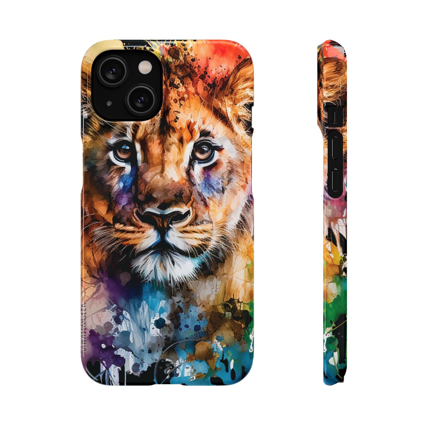 Phone Case Watercolor Lion Cub