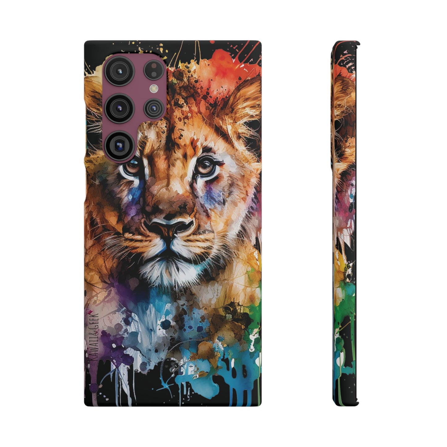 Phone Case Watercolor Lion Cub