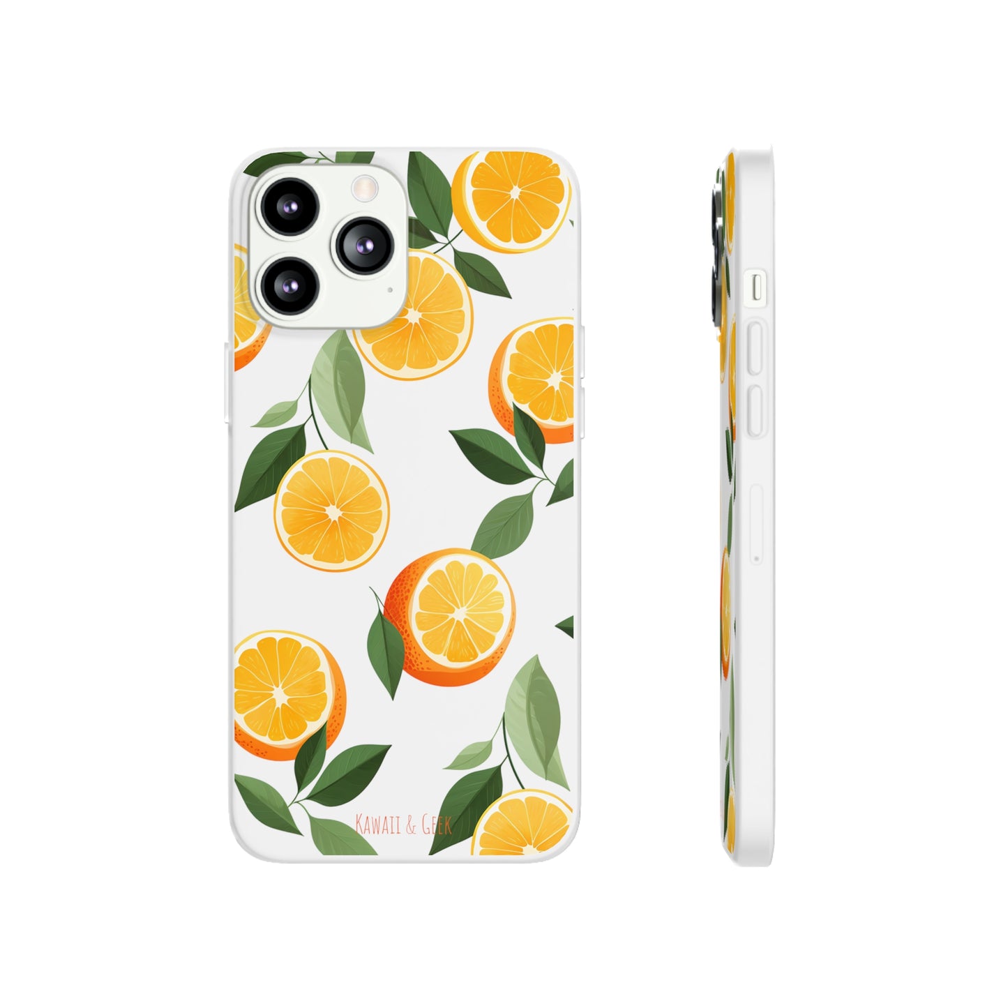 Zesty Orange Slices Transparent Flexi Phone Case