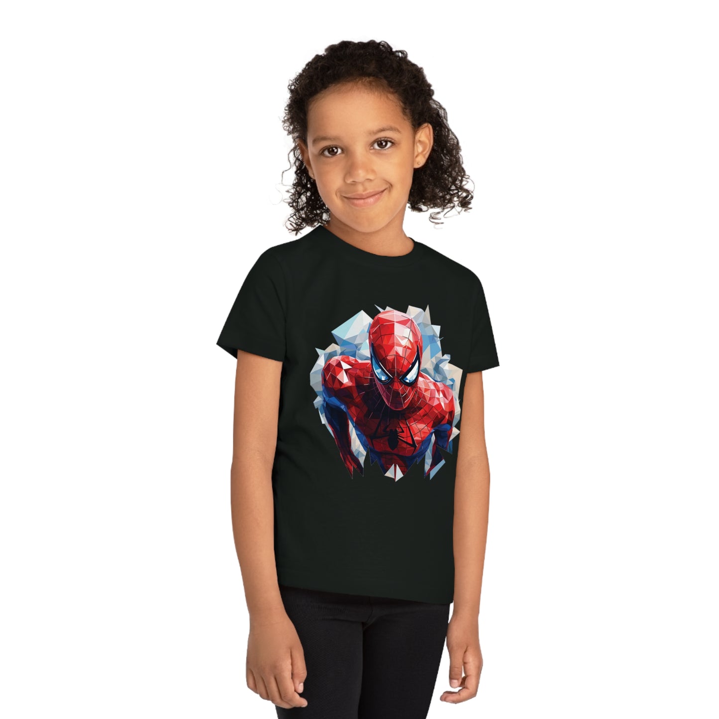 Spider-Man Polygonal Kids T-Shirt - Embrace Web-Slinging Adventure