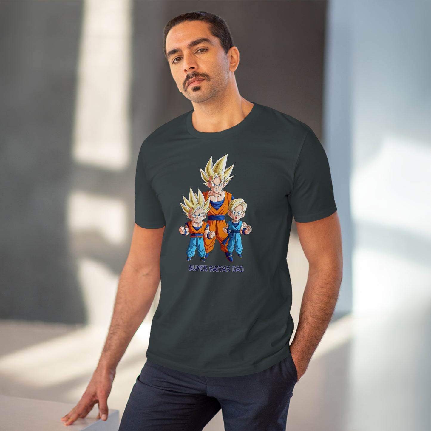 Super Saiyan Dad - Unisex Eco-Friendly T-Shirt - Celebrate Father's Day with San Goku