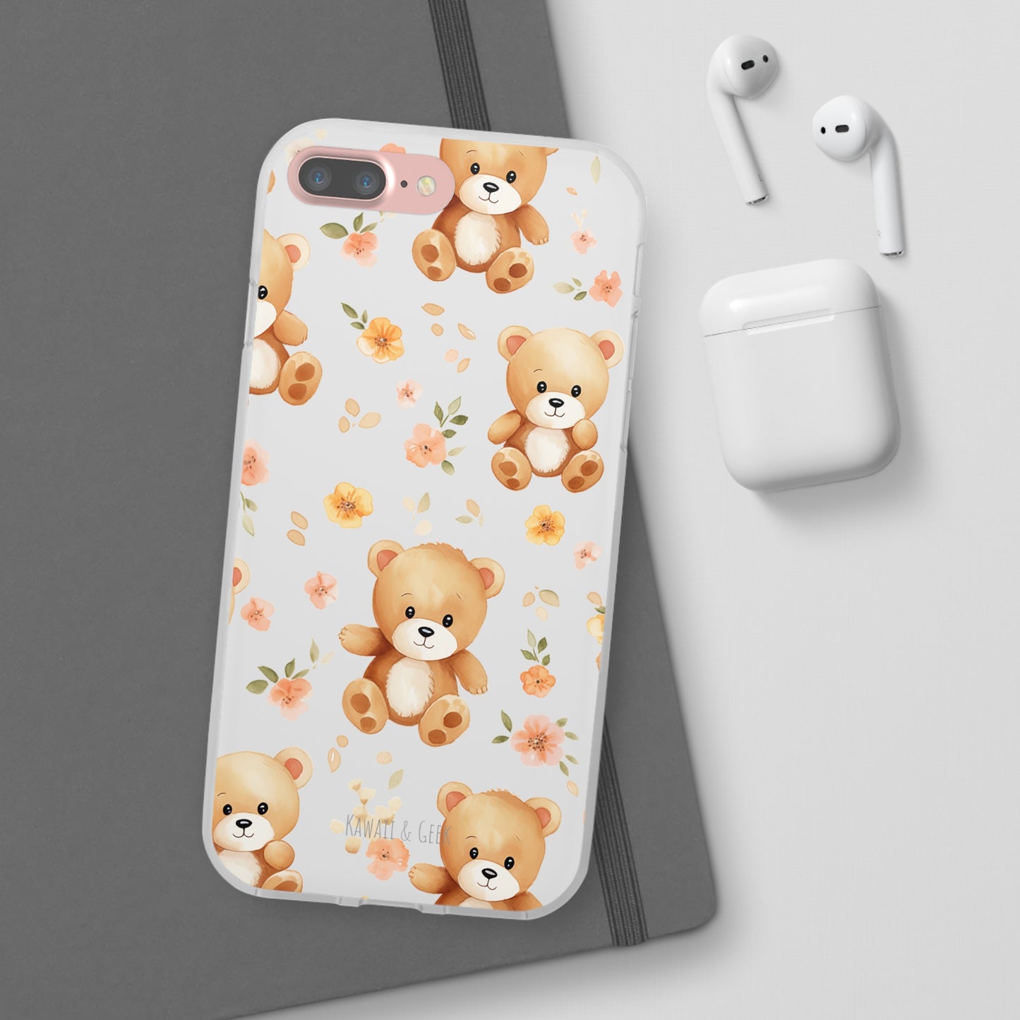 Teddy Delight: Flexi and semi-Transparent Phone Case