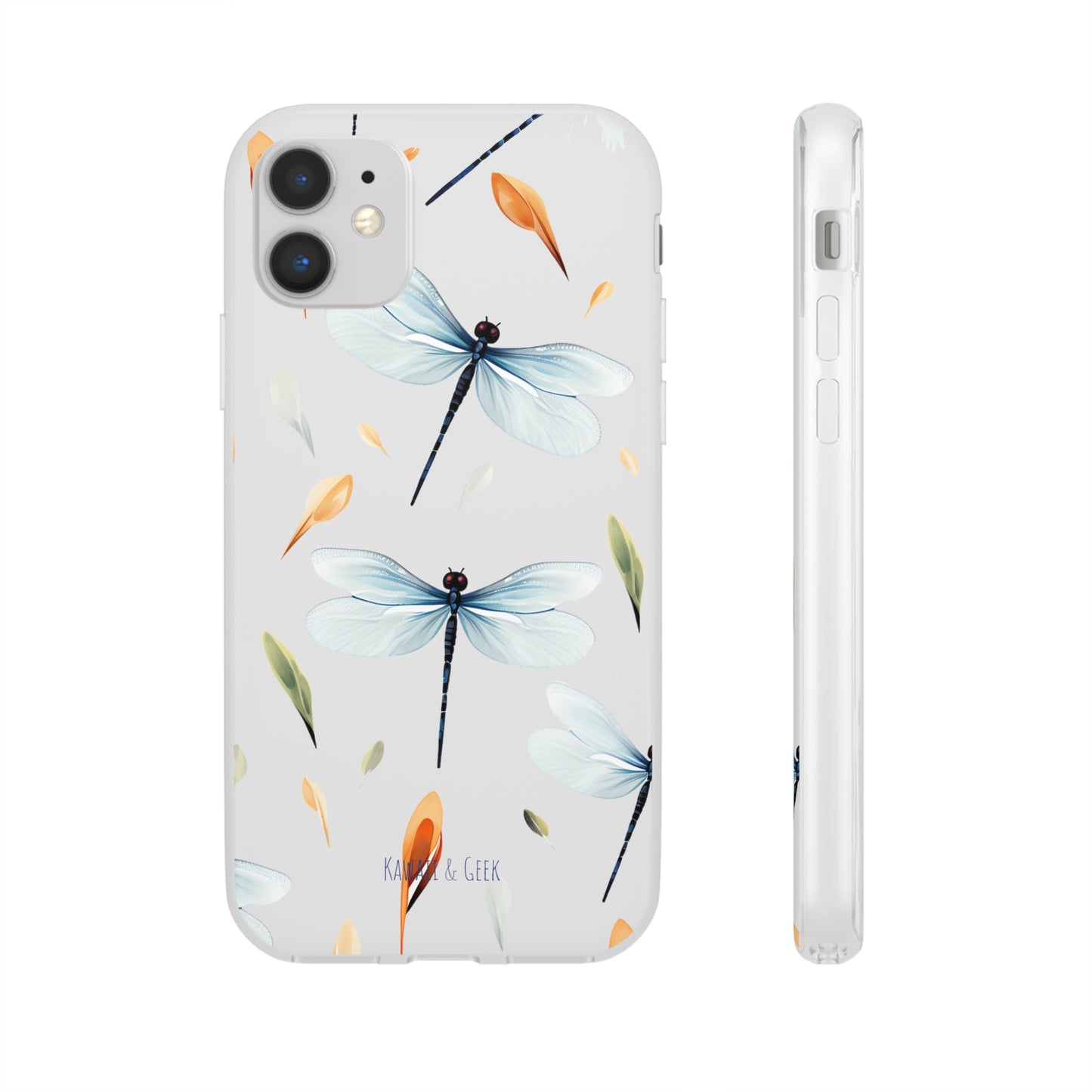 Dragonfly Dreams: Transparent Flexi Phone Case