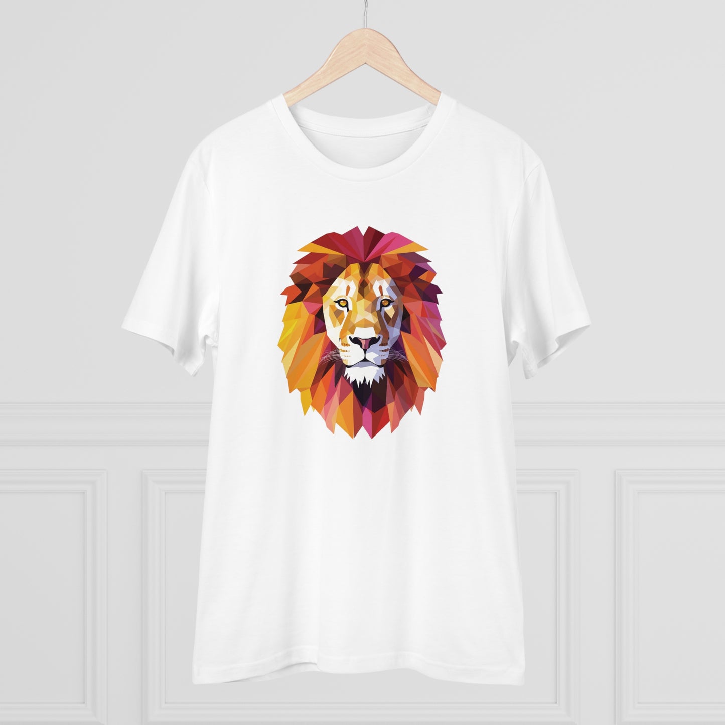 Lion Polygonal T-Shirt - Embrace Majestic Roar