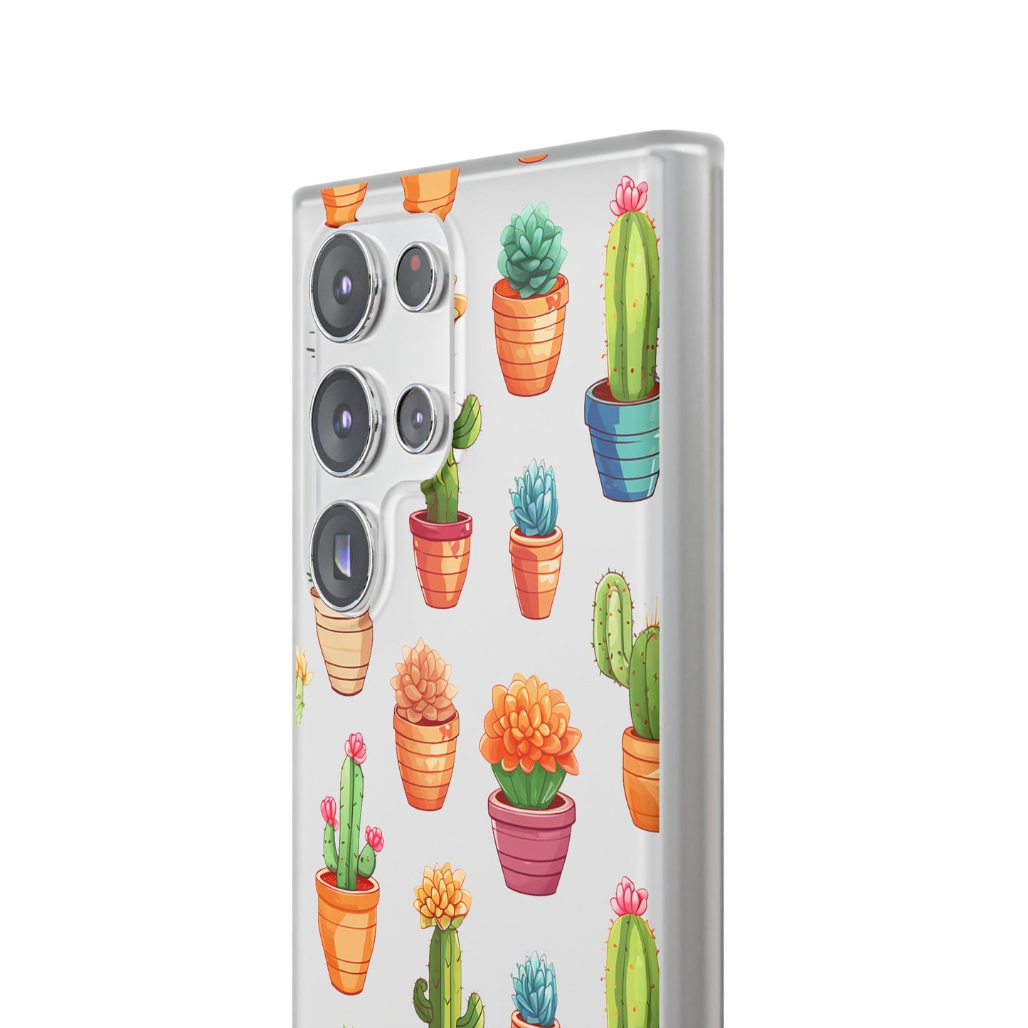 Charming Cactus Flexi and semi Transparent Phone Case