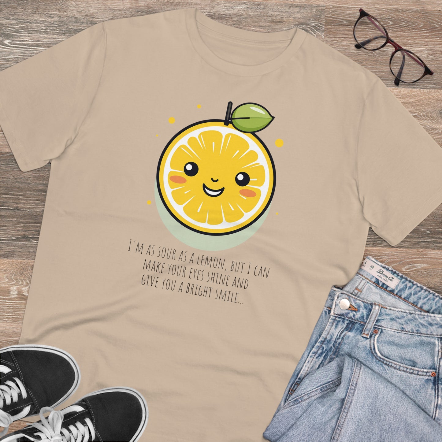 Cute Eco-Friendly Lemon T-Shirt - Brighten Your Day with Citrus Charm !