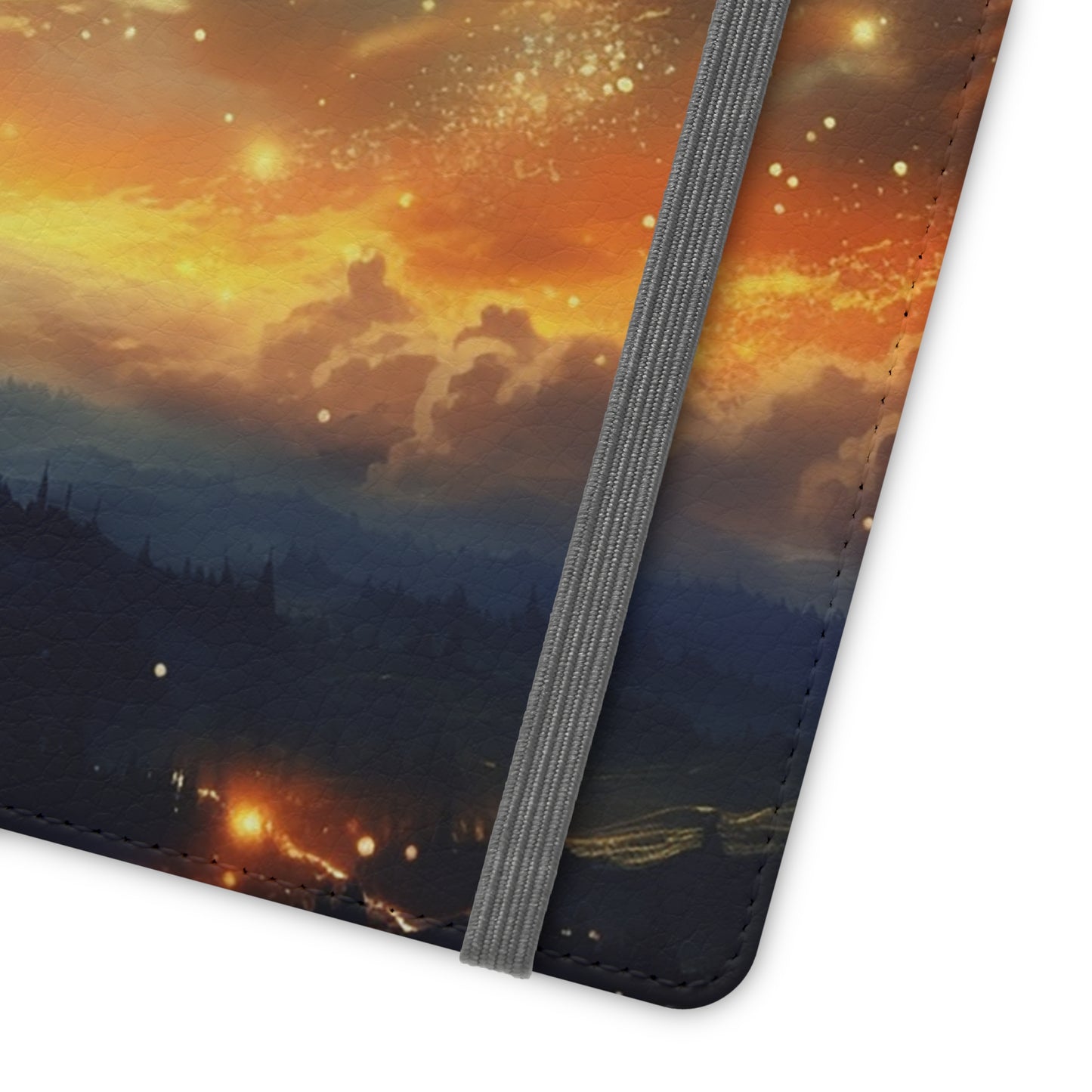 Wonderful Starry Night Flip Phone Case - Embrace the Beauty of the Night Sky