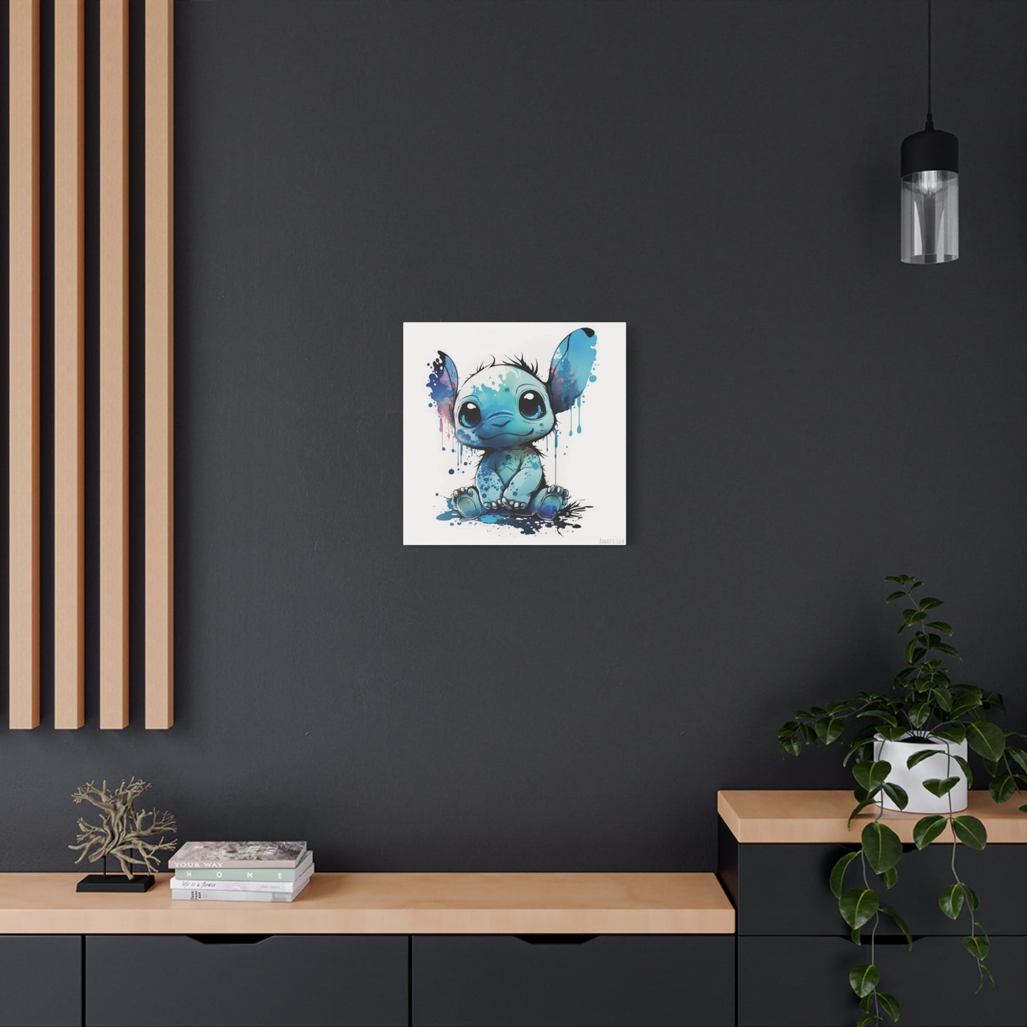 Cute Baby Stitch Canva - Add Whimsical Charm to Your Wall Decor