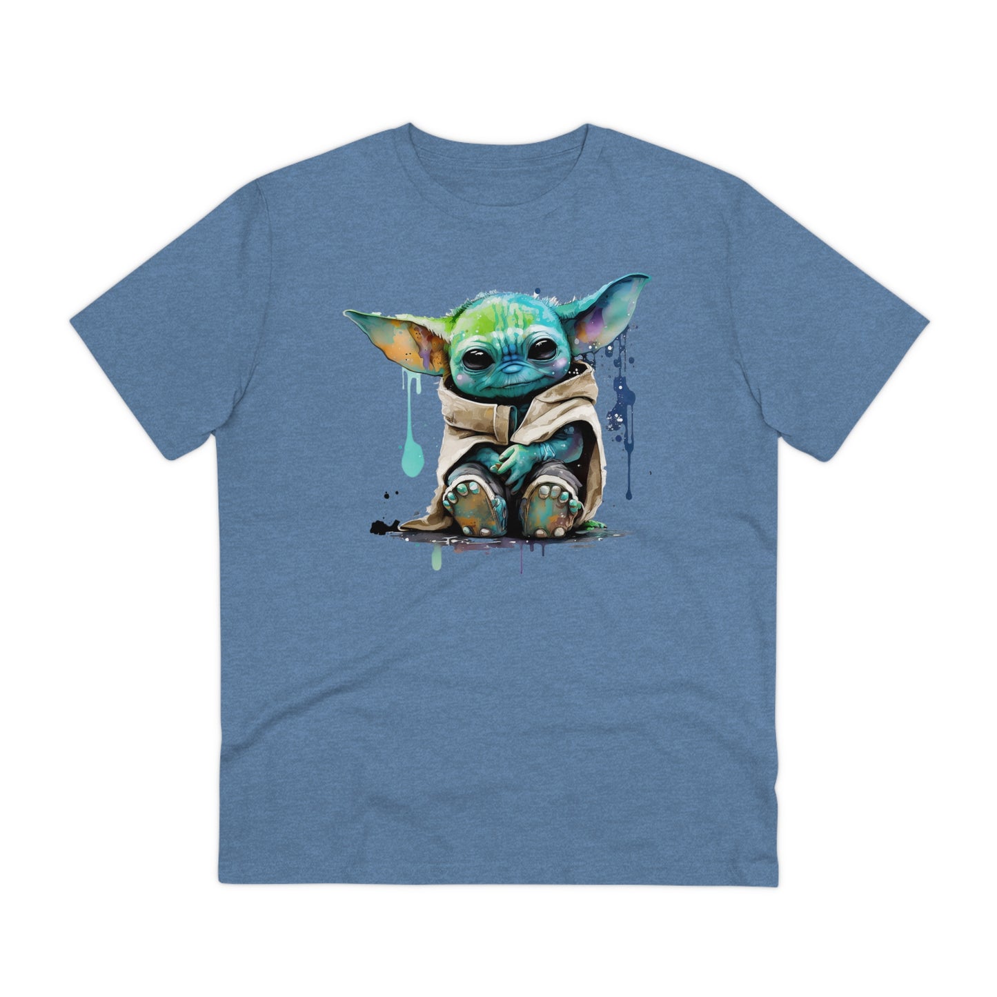 Baby Yoda in Watercolor Style Organic Unisex T-Shirt - Add Some Cute and Eco-Friendly Style to Your Wardrobe