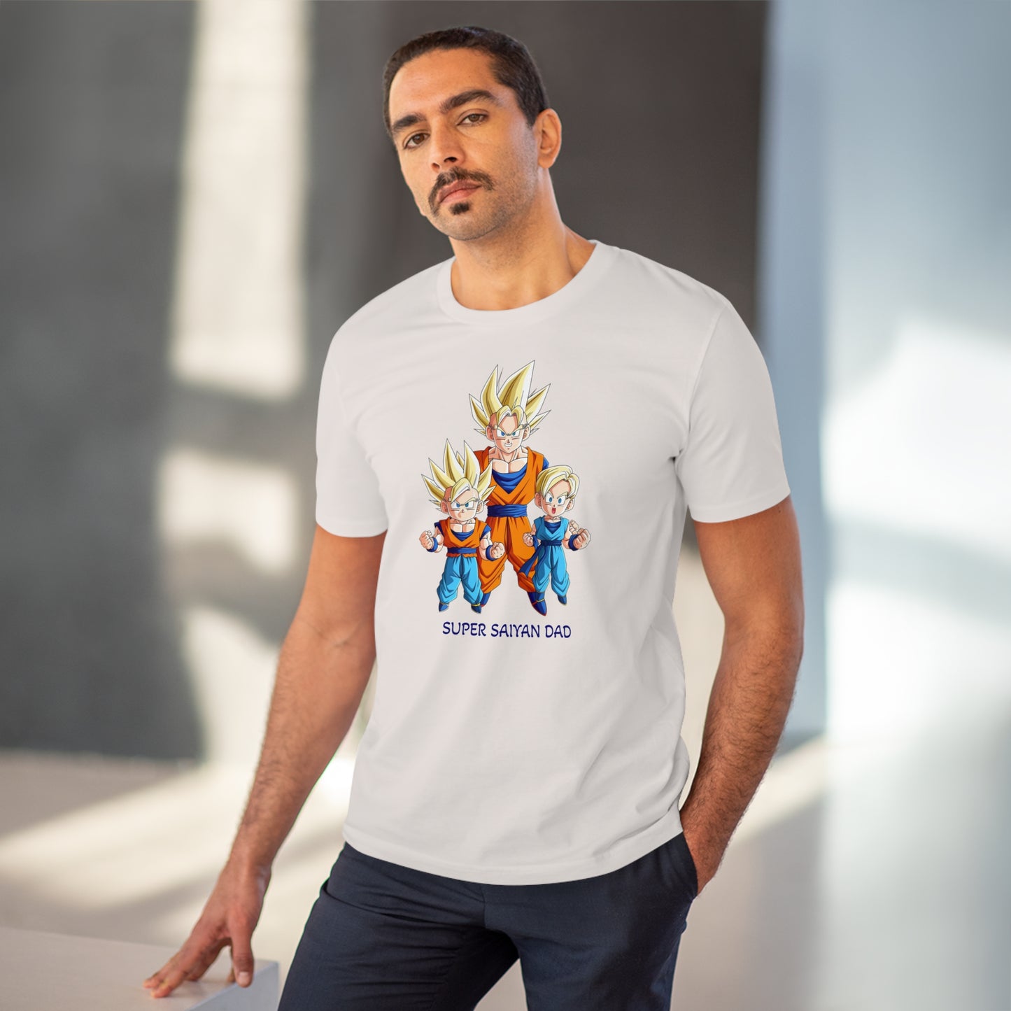 Super Saiyan Dad - Unisex Eco-Friendly T-Shirt - Celebrate Father's Day with San Goku